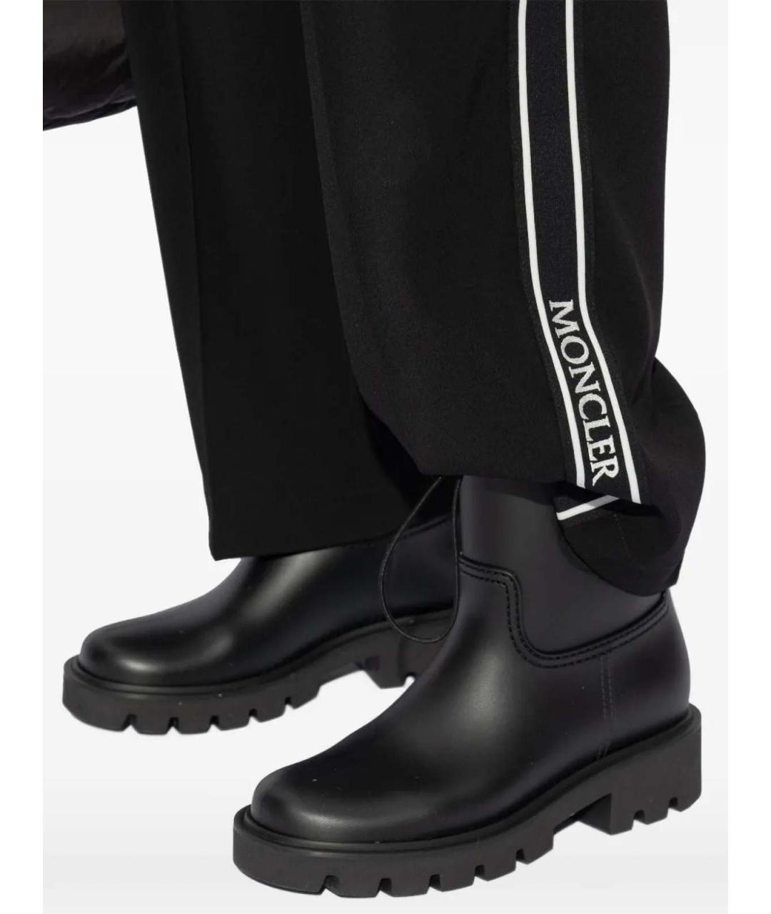 MONCLER Черные резиновые сапоги, фото 5