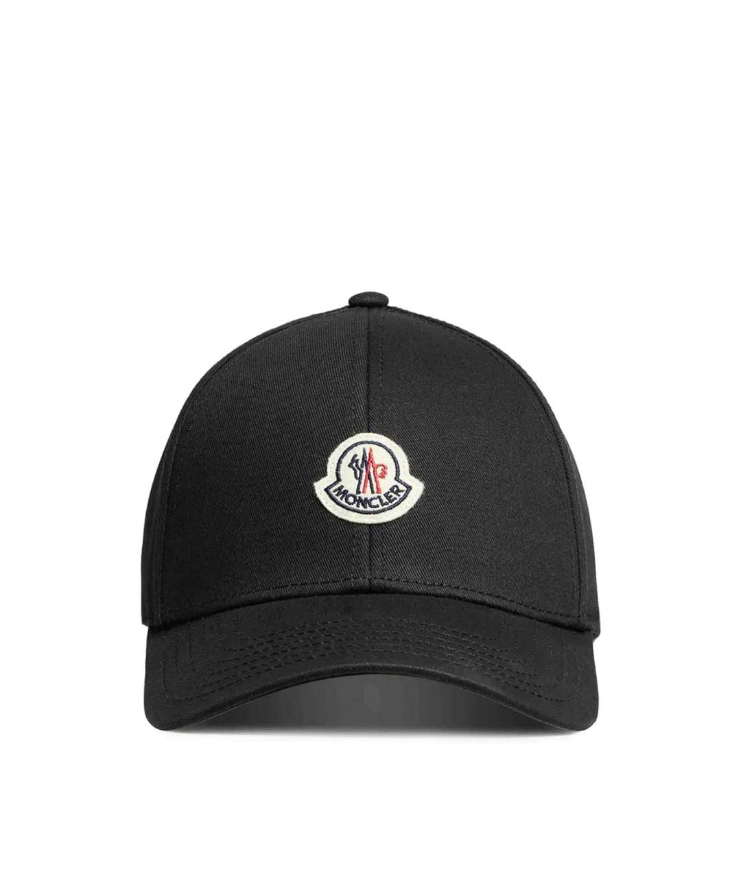 MONCLER Черная хлопковая кепка/бейсболка, фото 1