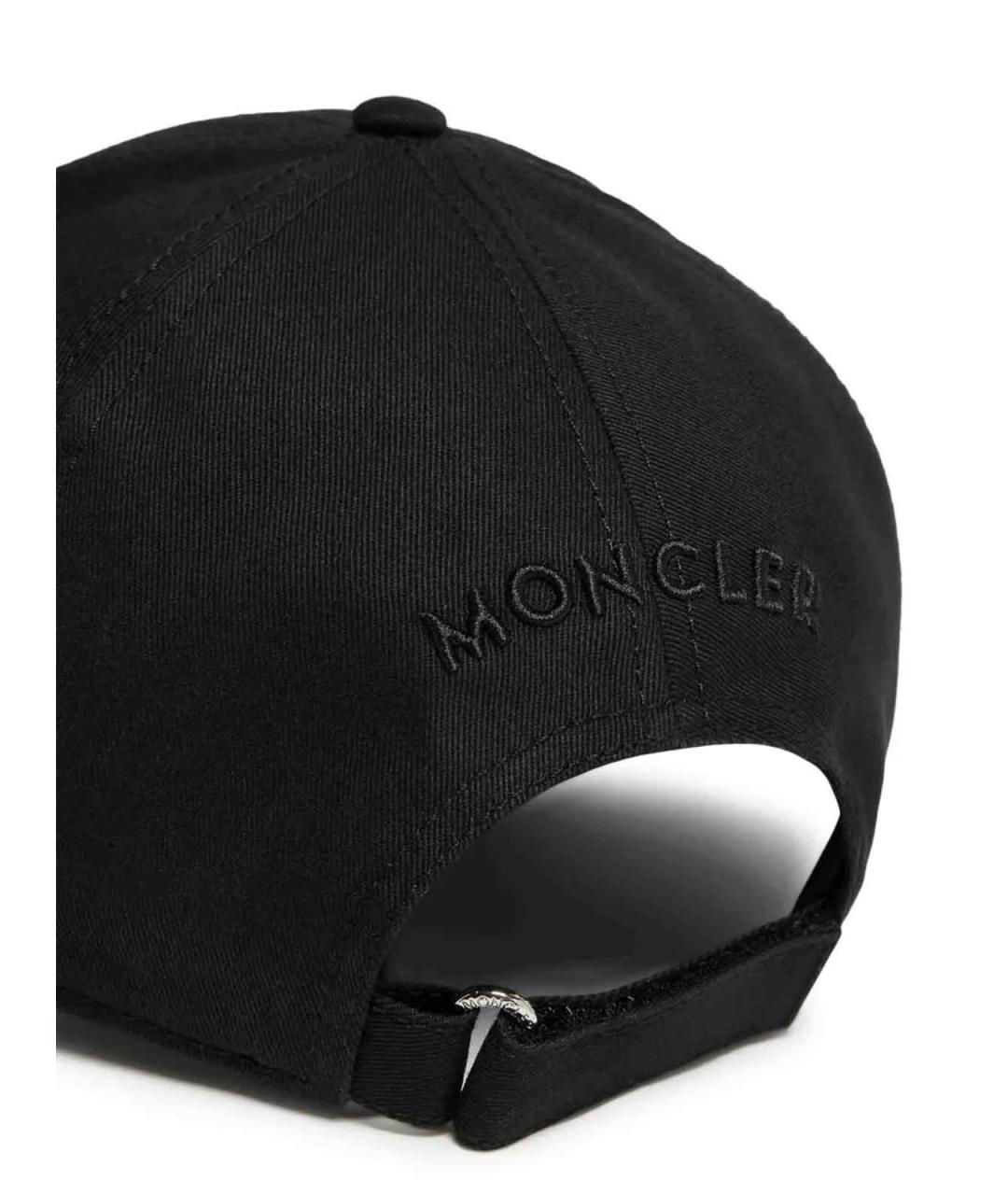 MONCLER Черная хлопковая кепка/бейсболка, фото 2