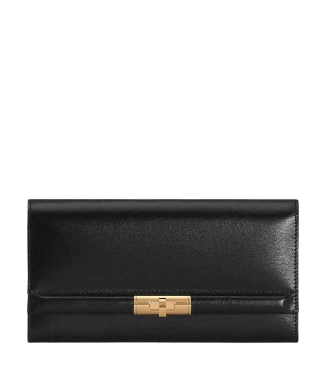 DOLCE&GABBANA Черный кожаный кошелек, фото 1