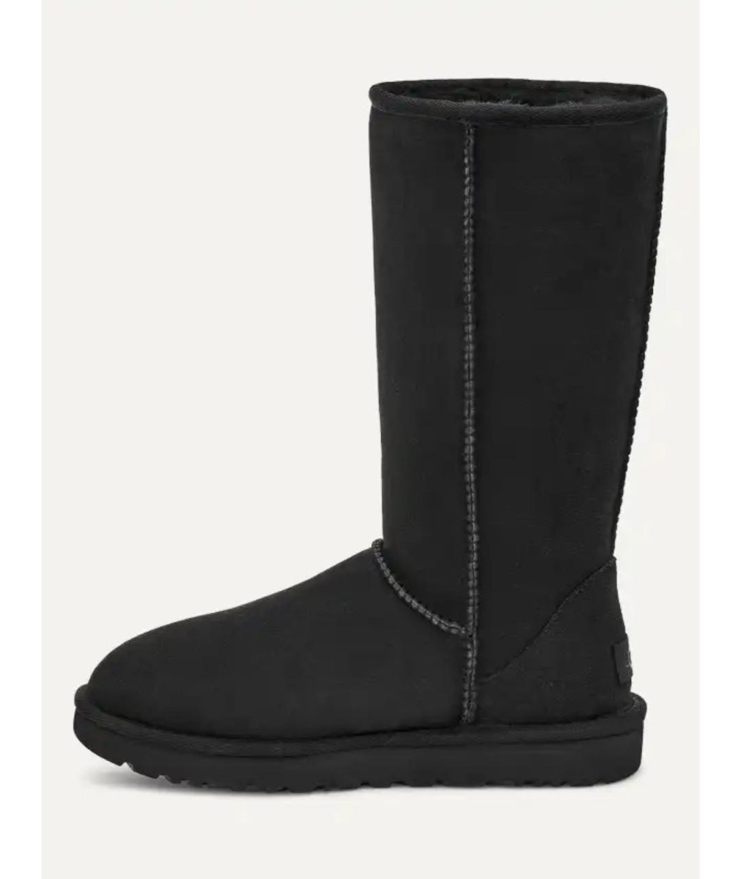 UGG Черные замшевые сапоги, фото 3