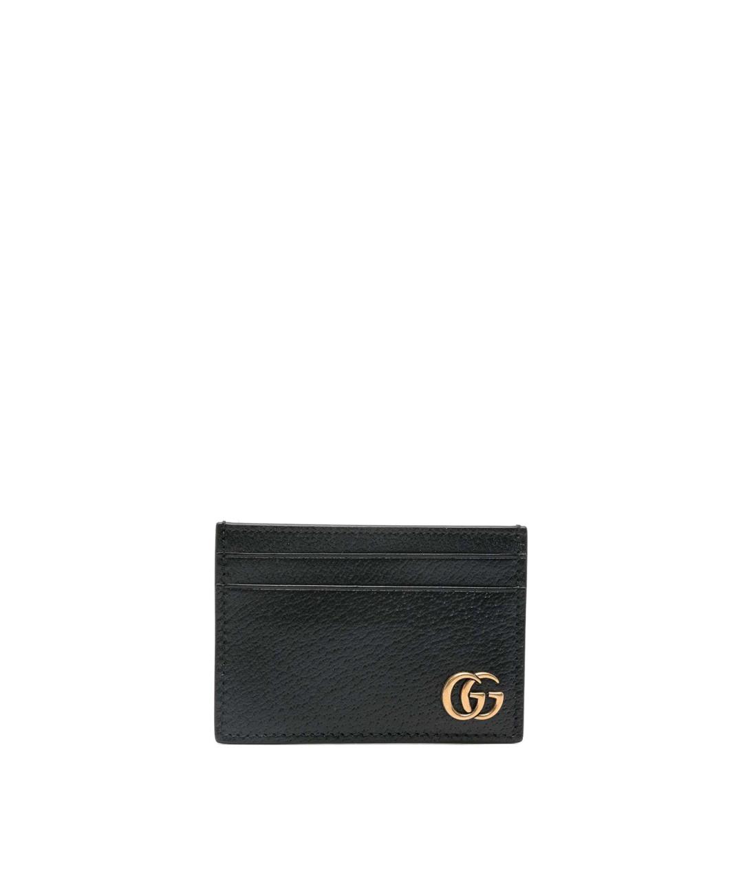 GUCCI Черный кожаный кардхолдер, фото 1