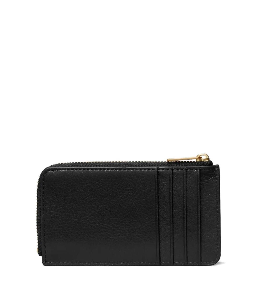 TORY BURCH Черный кожаный кошелек, фото 2