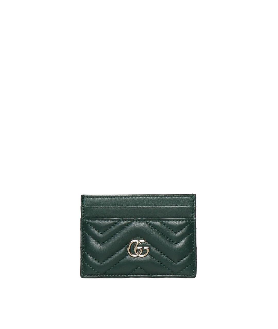 GUCCI Зеленый кожаный кардхолдер, фото 1