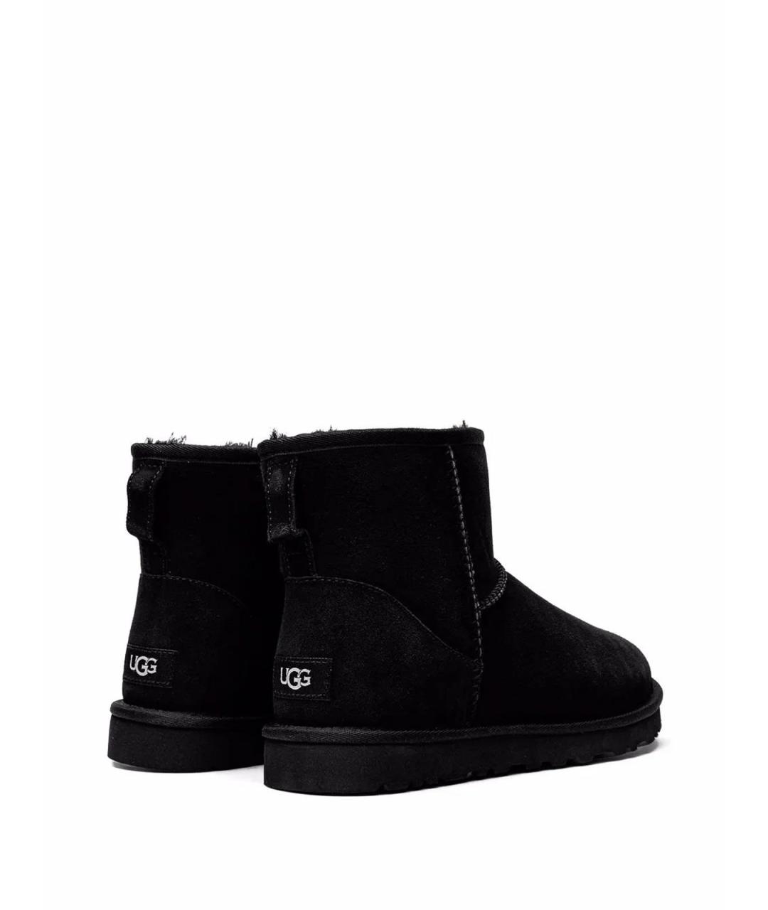 UGG Черные замшевые высокие ботинки, фото 3