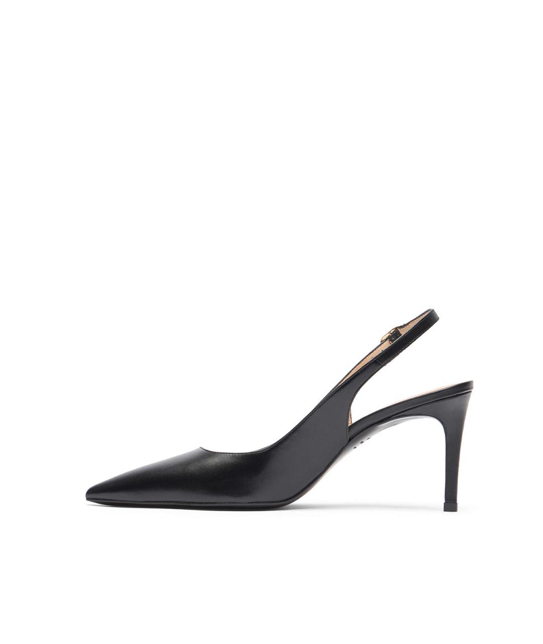 STUART WEITZMAN Черные кожаные туфли, фото 3