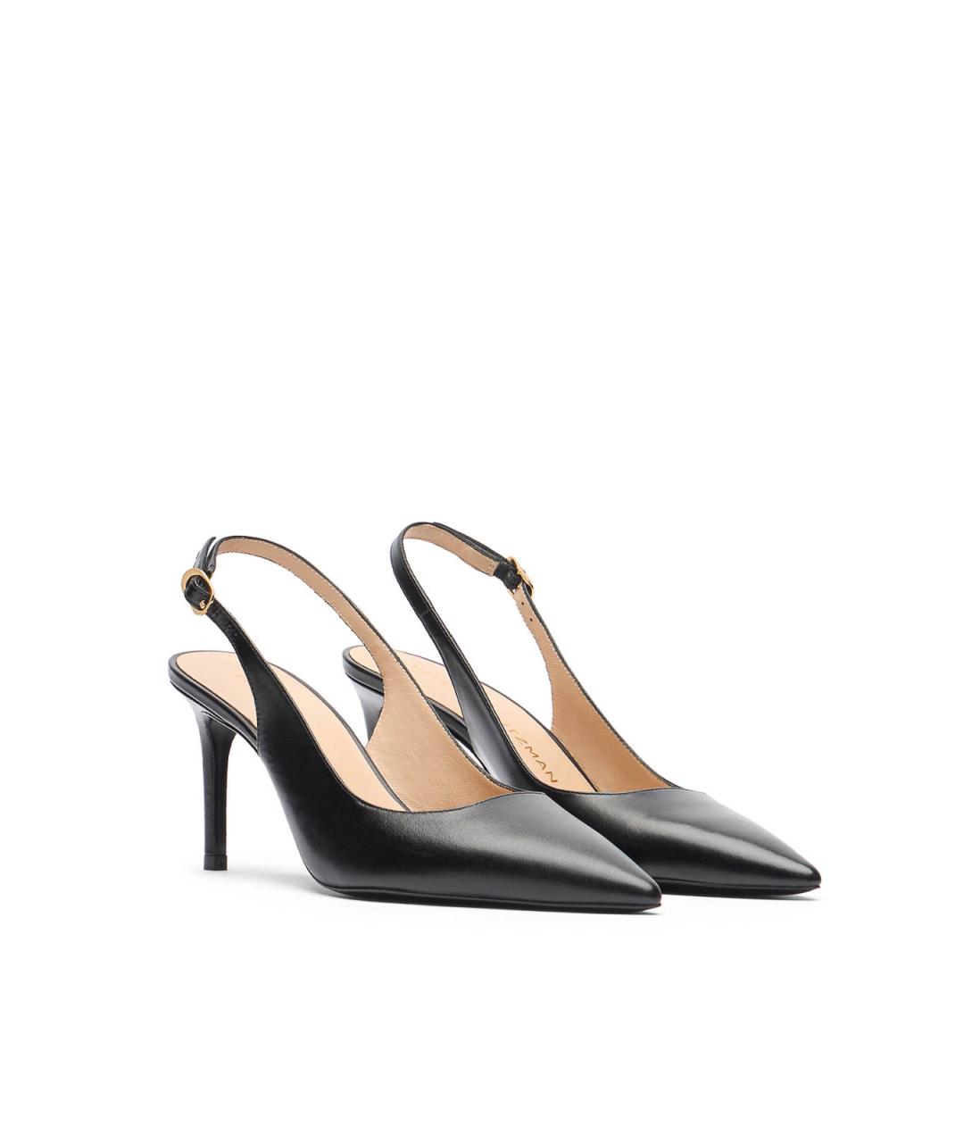 STUART WEITZMAN Черные кожаные туфли, фото 2