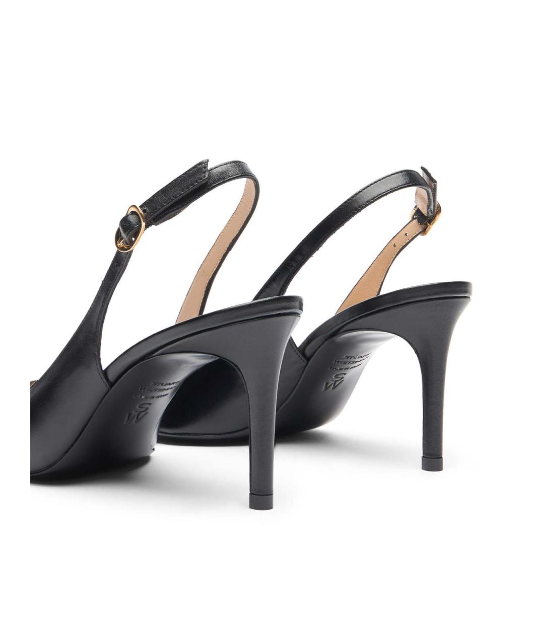 STUART WEITZMAN Черные кожаные туфли, фото 4