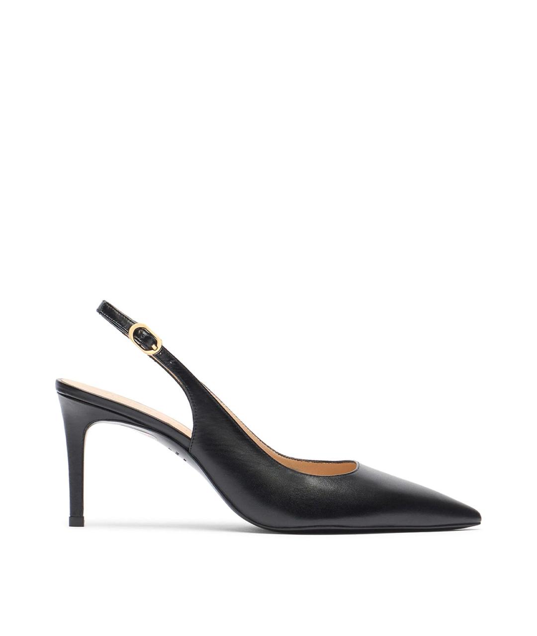 STUART WEITZMAN Черные кожаные туфли, фото 1