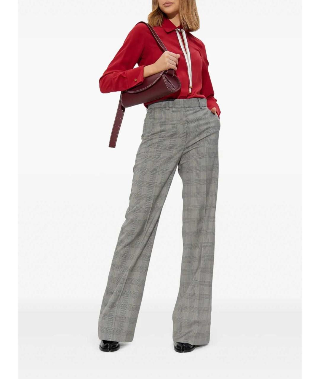 SPORTMAX Черные шерстяные прямые брюки, фото 2