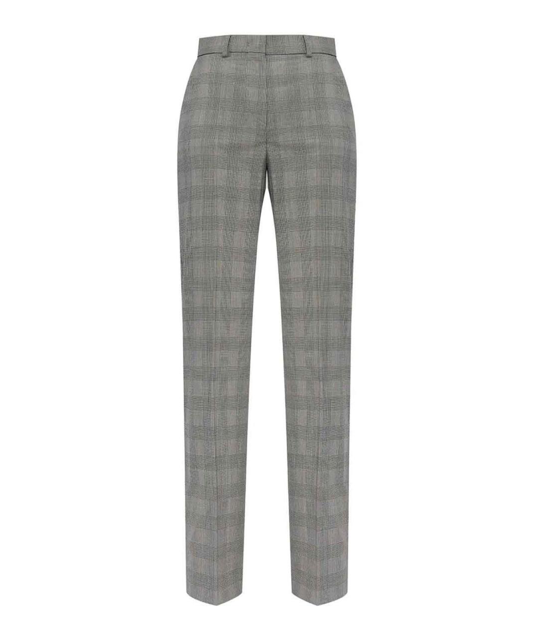 SPORTMAX Черные шерстяные прямые брюки, фото 1