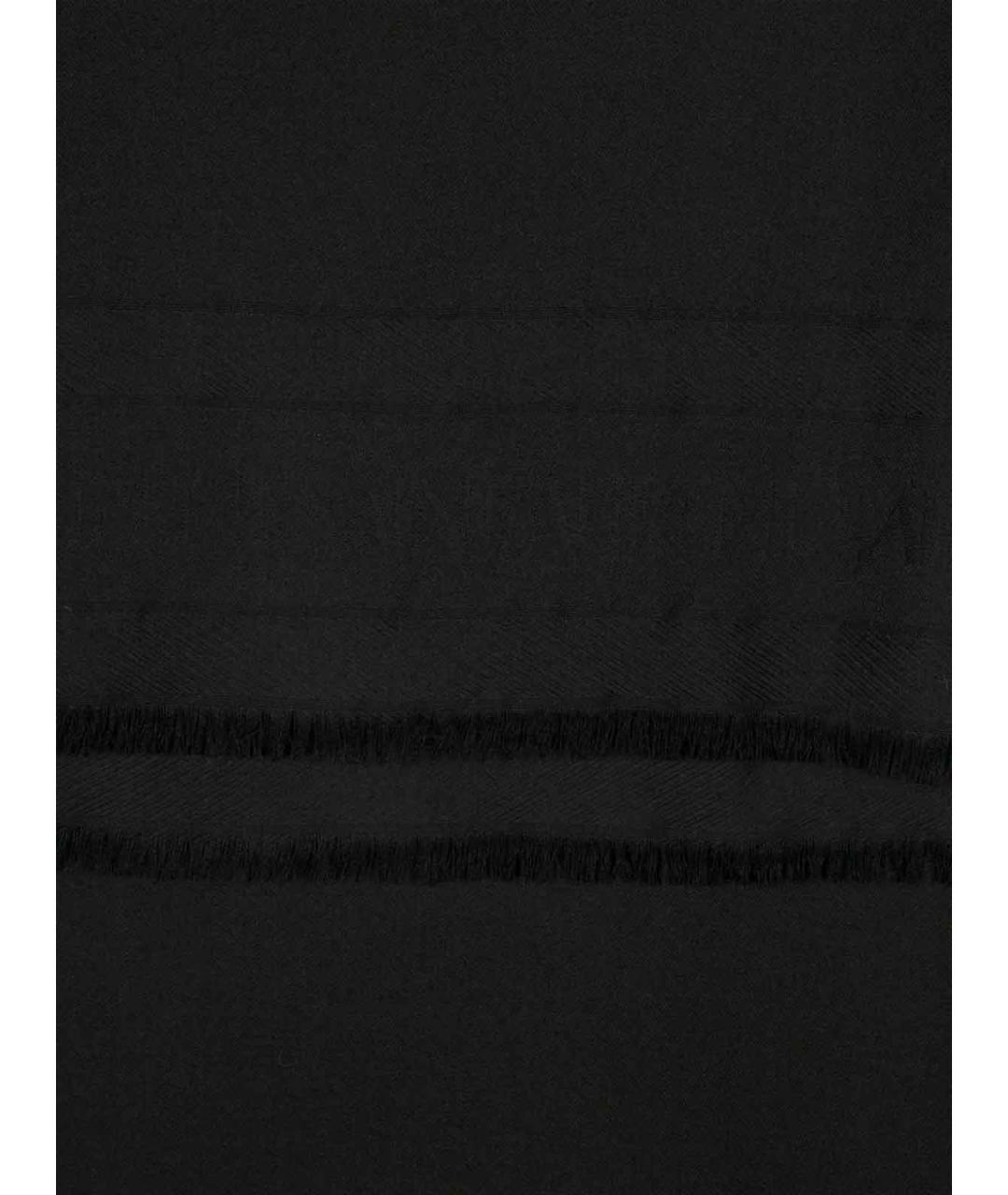 SAINT LAURENT Черный шарф, фото 2