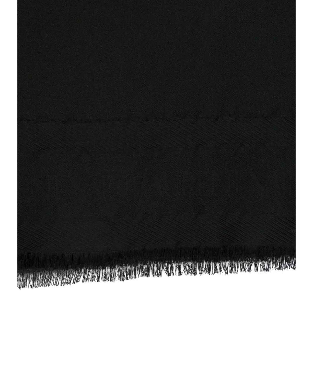 SAINT LAURENT Черный шарф, фото 3