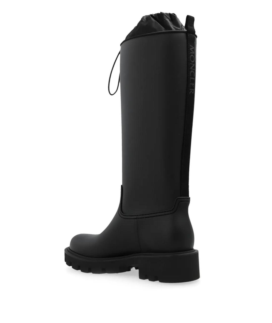 MONCLER Черные резиновые сапоги, фото 3