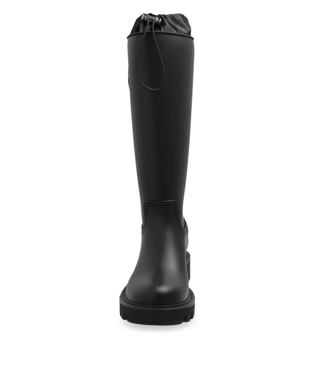 MONCLER Черные резиновые сапоги, фото 4