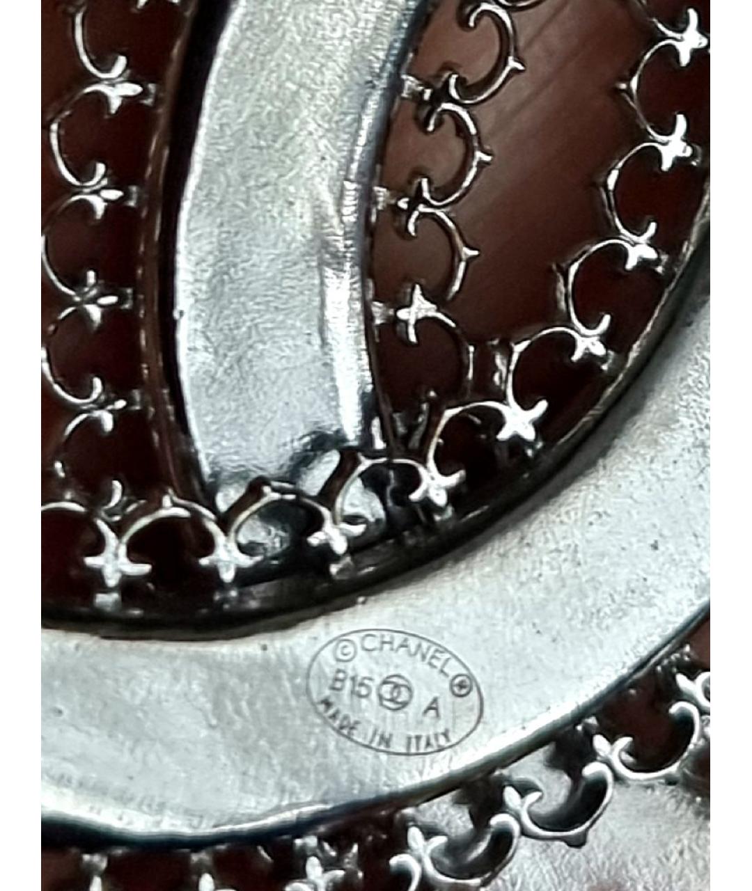 CHANEL Серебряная металлическая булавка / брошь, фото 5