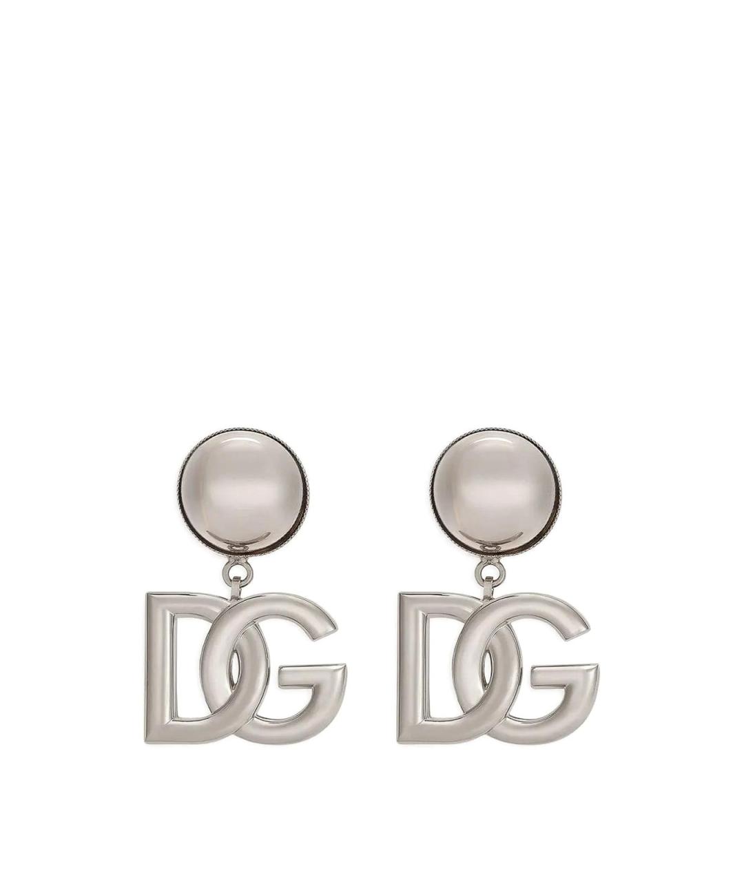 DOLCE&GABBANA Серебряные металлические серьги, фото 1