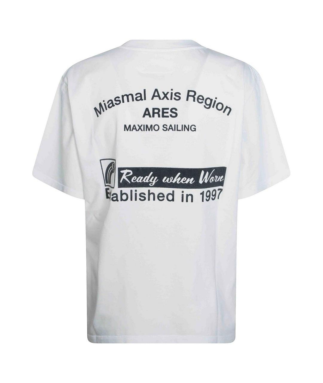 MM6 MAISON MARGIELA Белая хлопковая футболка, фото 2