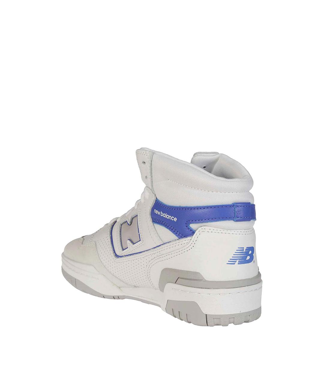 NEW BALANCE Белые кожаные высокие кроссовки / кеды, фото 3