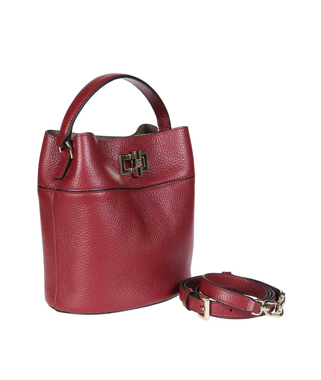 FURLA Красная кожаная сумка с короткими ручками, фото 2