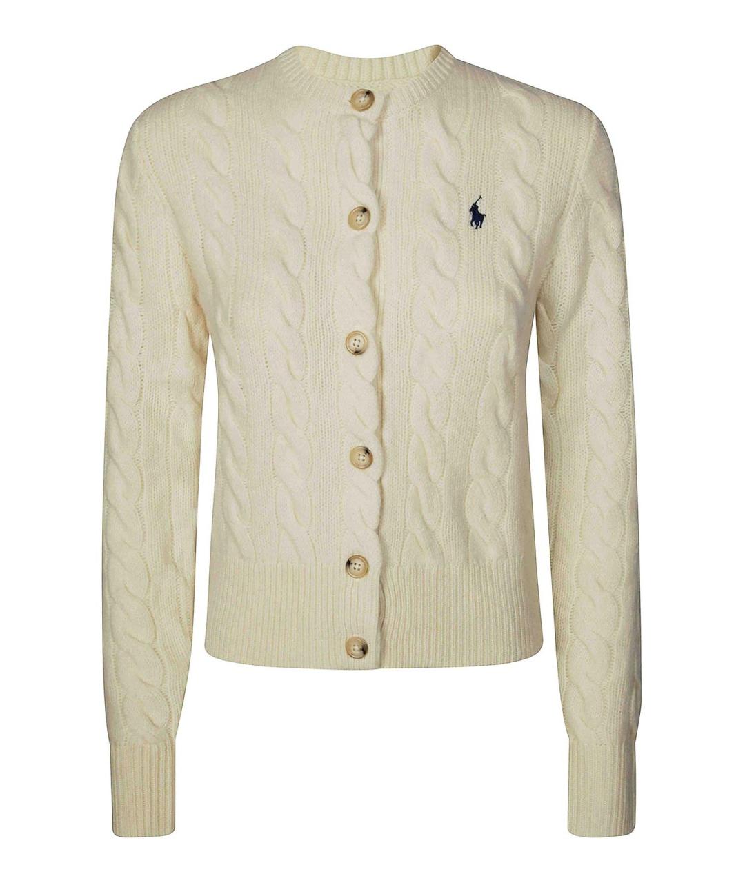 POLO RALPH LAUREN Бежевый шерстяной кардиган, фото 1
