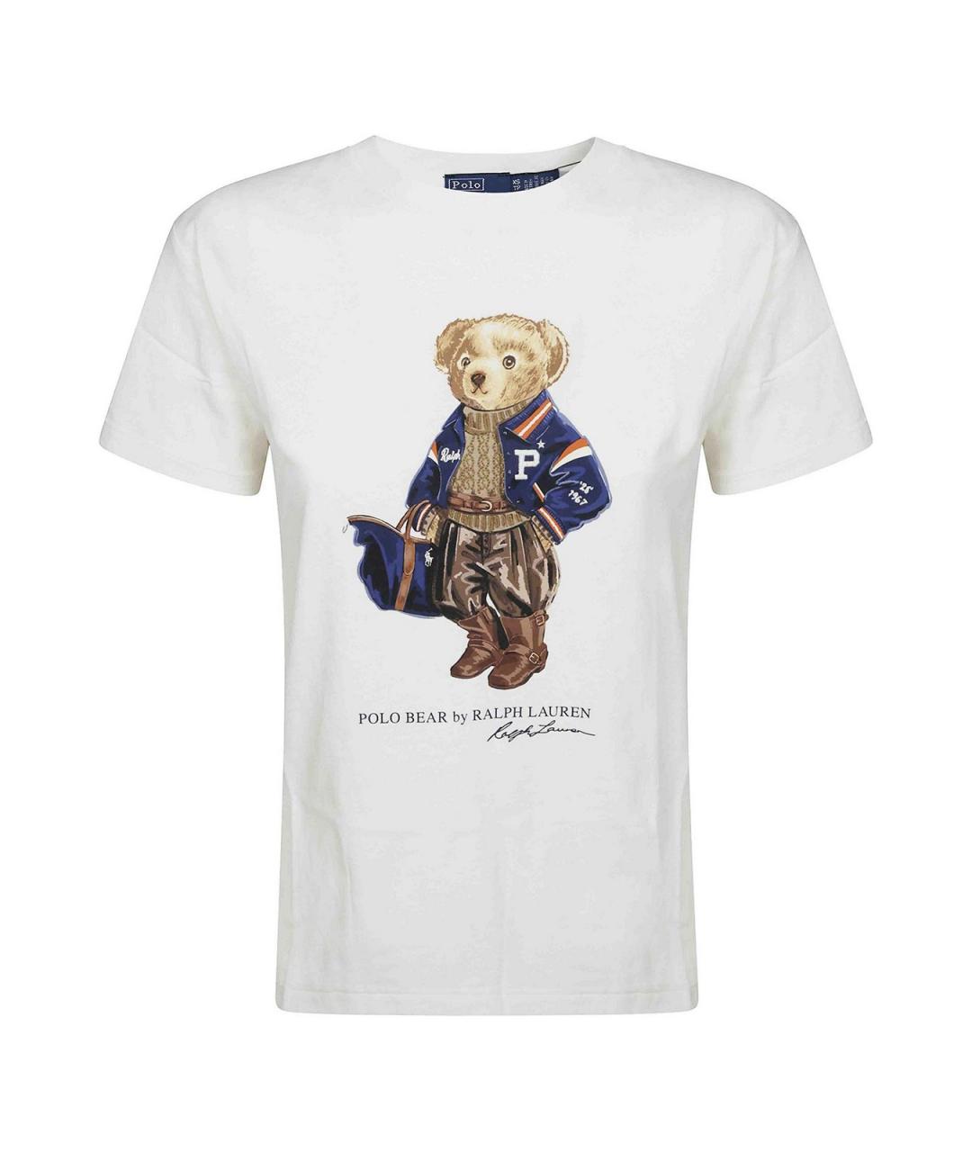 POLO RALPH LAUREN Белая хлопковая футболка, фото 1
