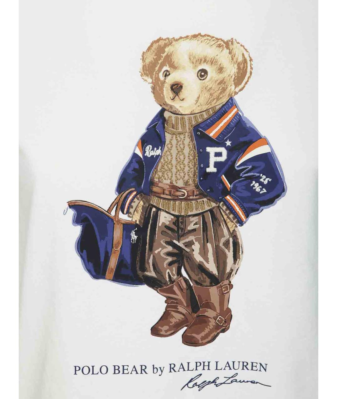 POLO RALPH LAUREN Белая хлопковая футболка, фото 3