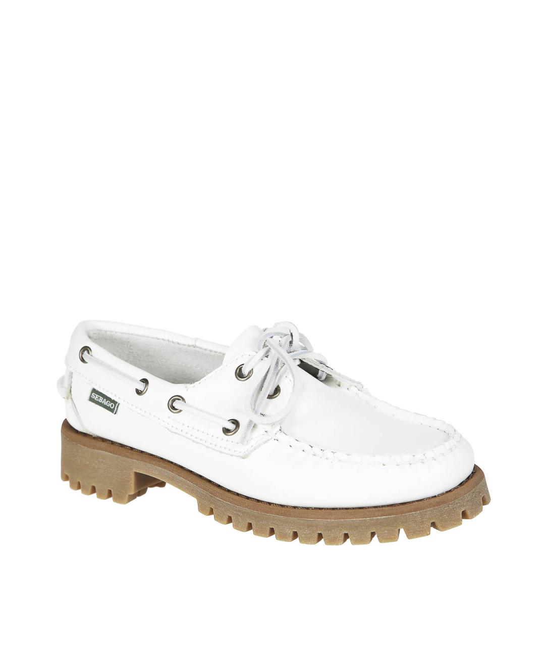 SEBAGO Белые кожаные ботинки, фото 2