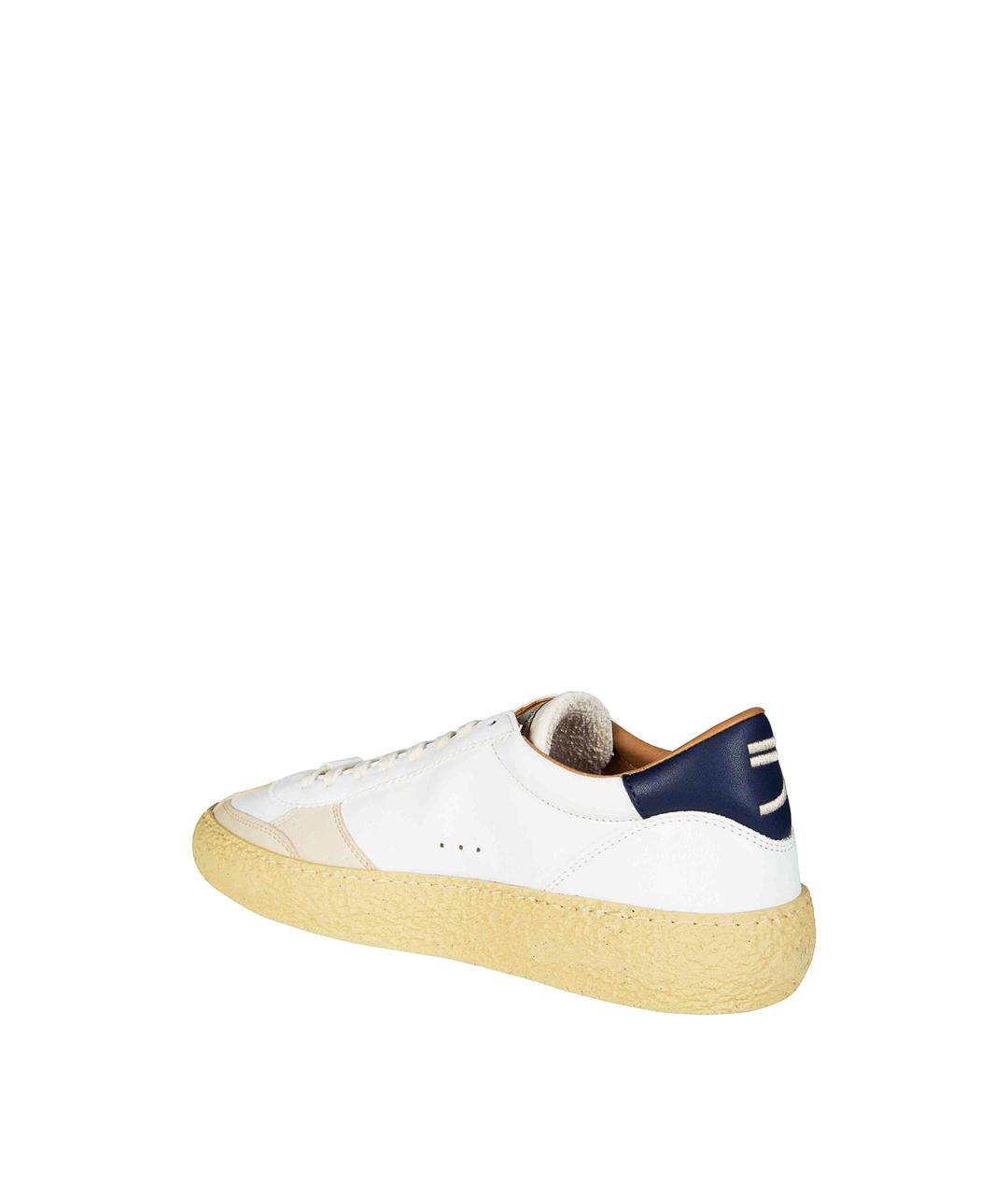 PURAAI Белые кожаные низкие кроссовки / кеды, фото 3