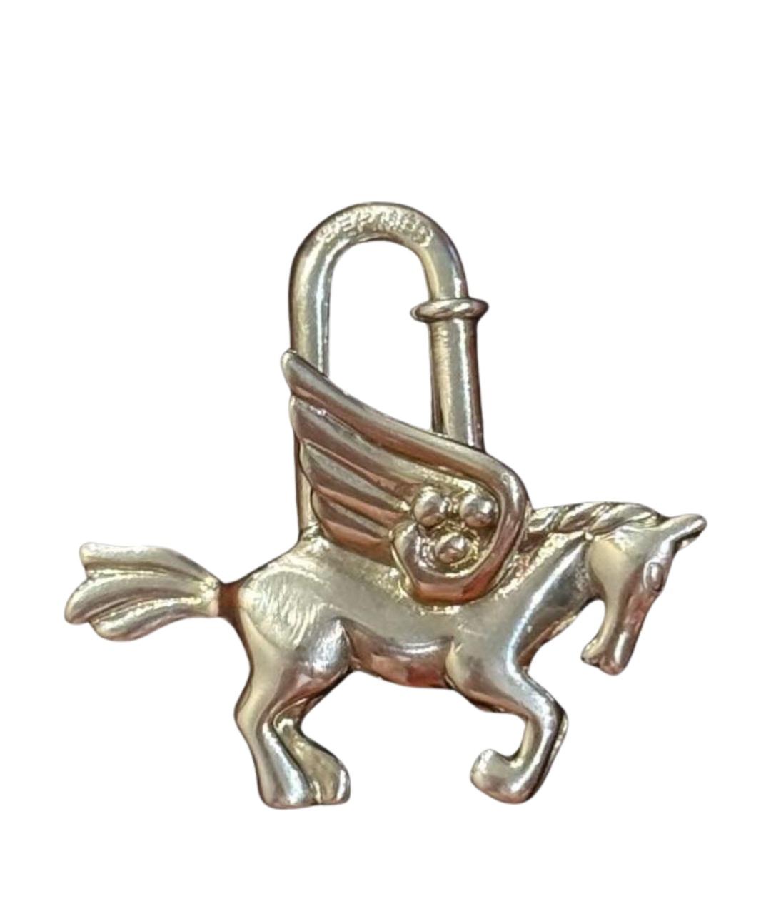 HERMES Серебряный брелок, фото 1