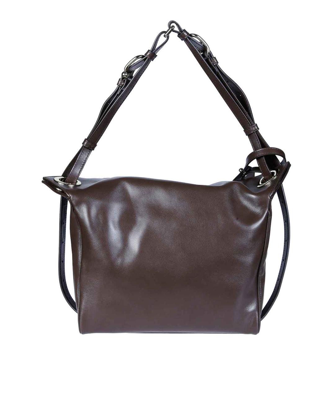 FURLA Коричневая кожаная сумка через плечо, фото 3