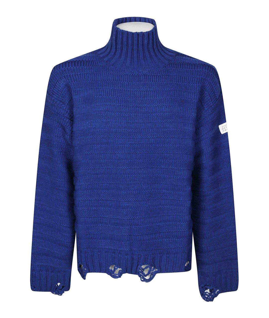 MM6 MAISON MARGIELA Синий шерстяной джемпер / свитер, фото 1