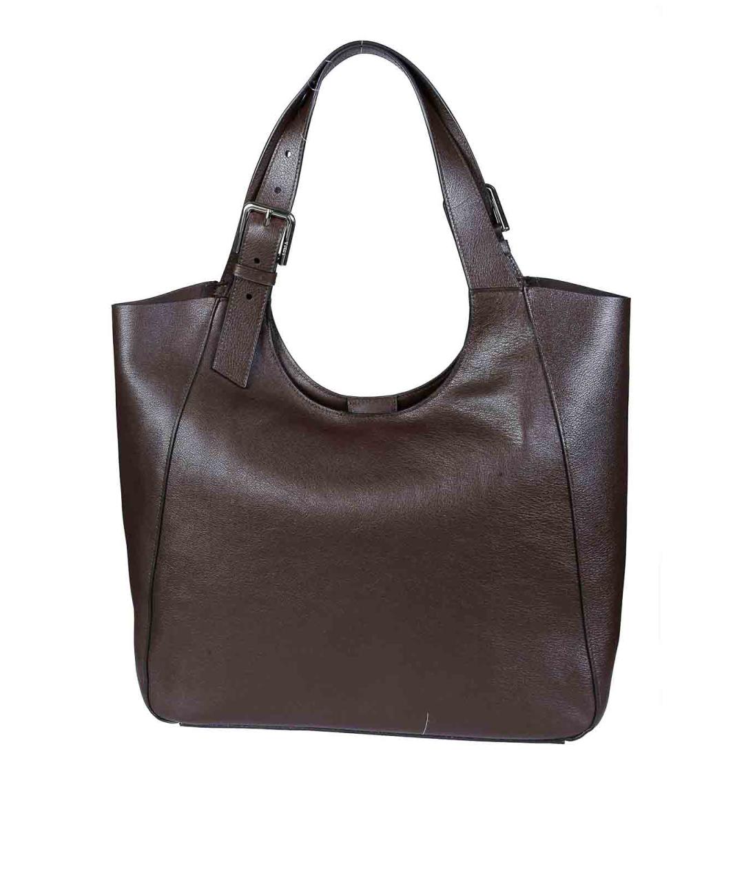 FURLA Коричневая кожаная сумка тоут, фото 3