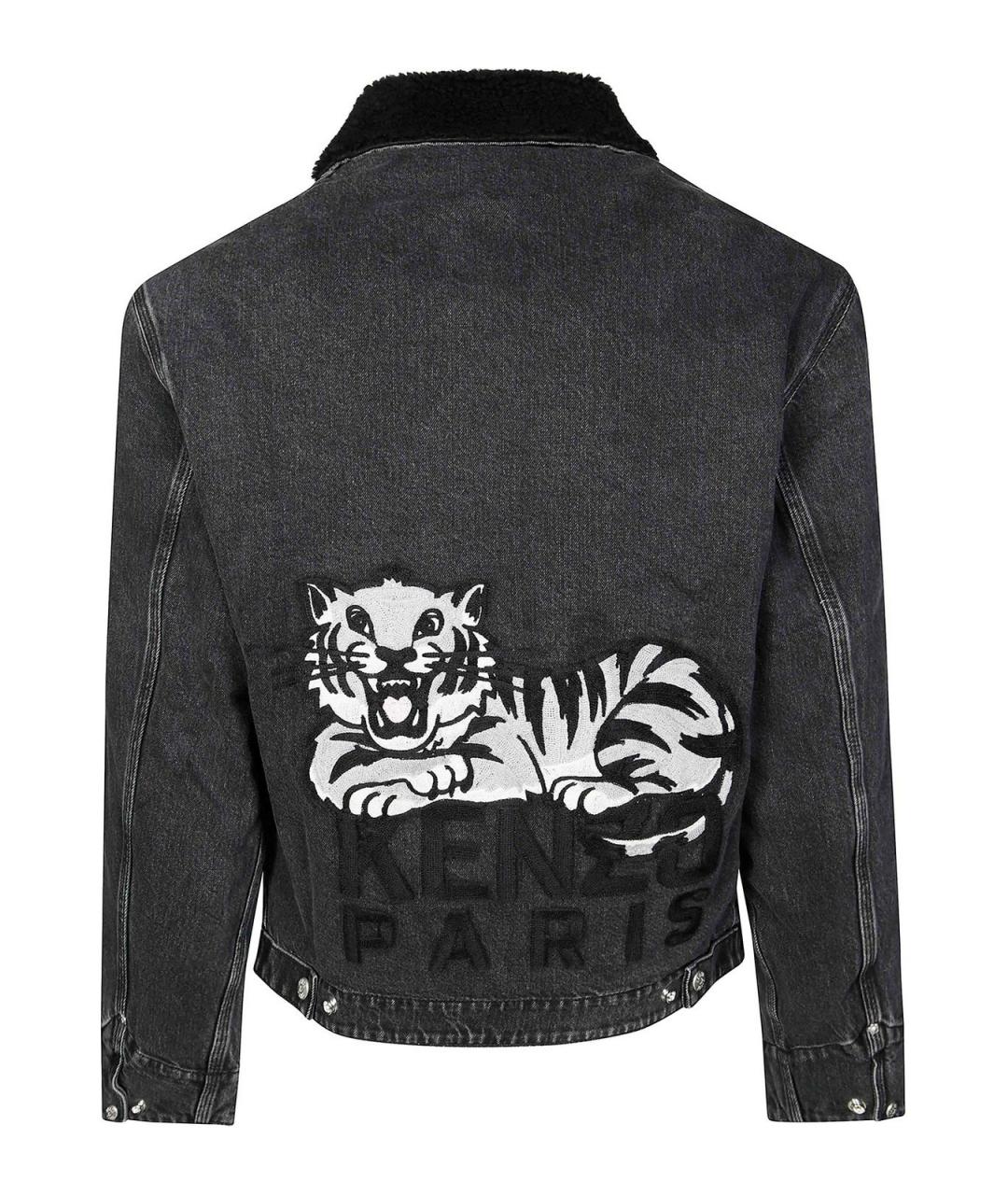 KENZO Серая хлопковая куртка, фото 2