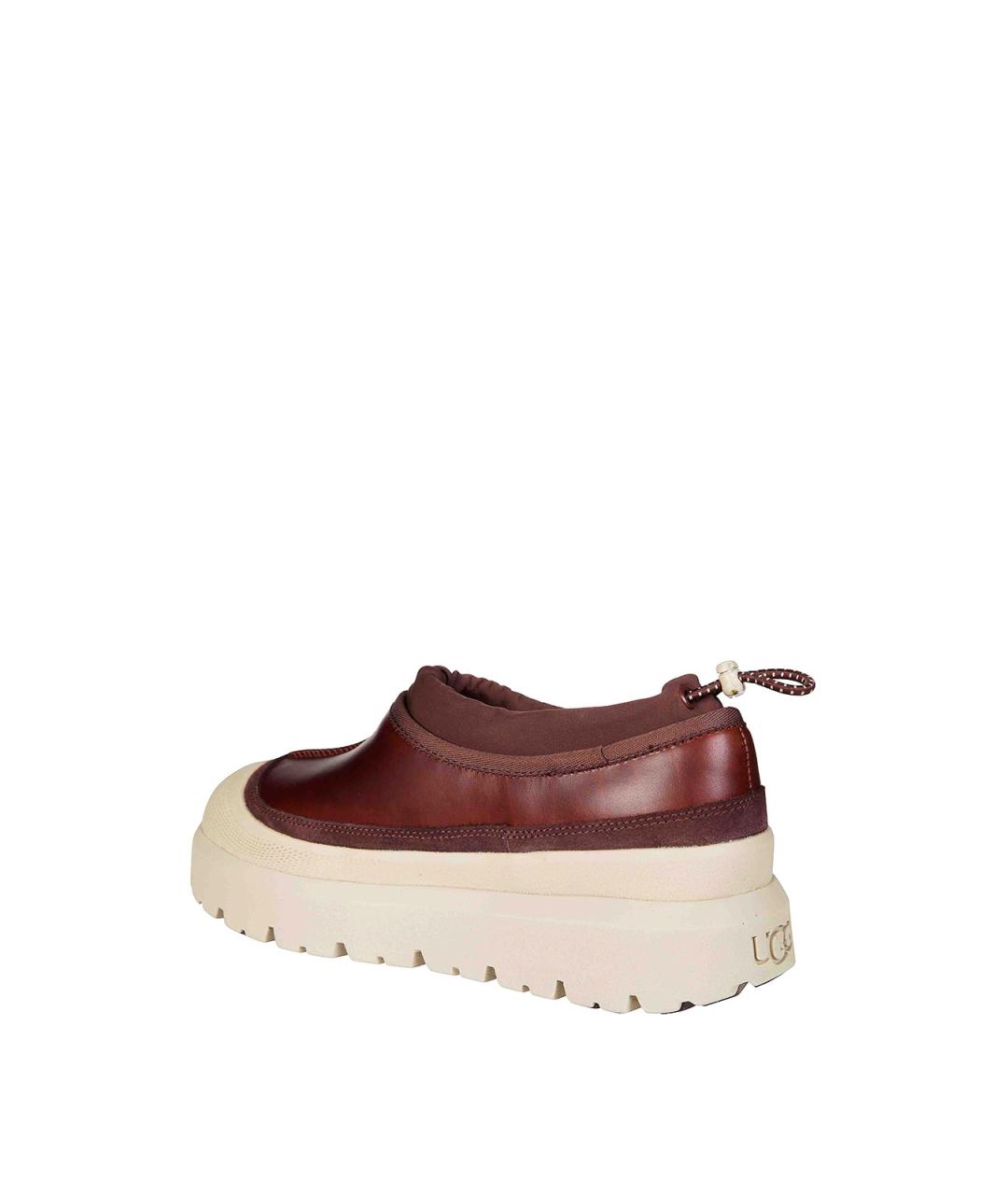 UGG Коричневые кожаные низкие ботинки, фото 3