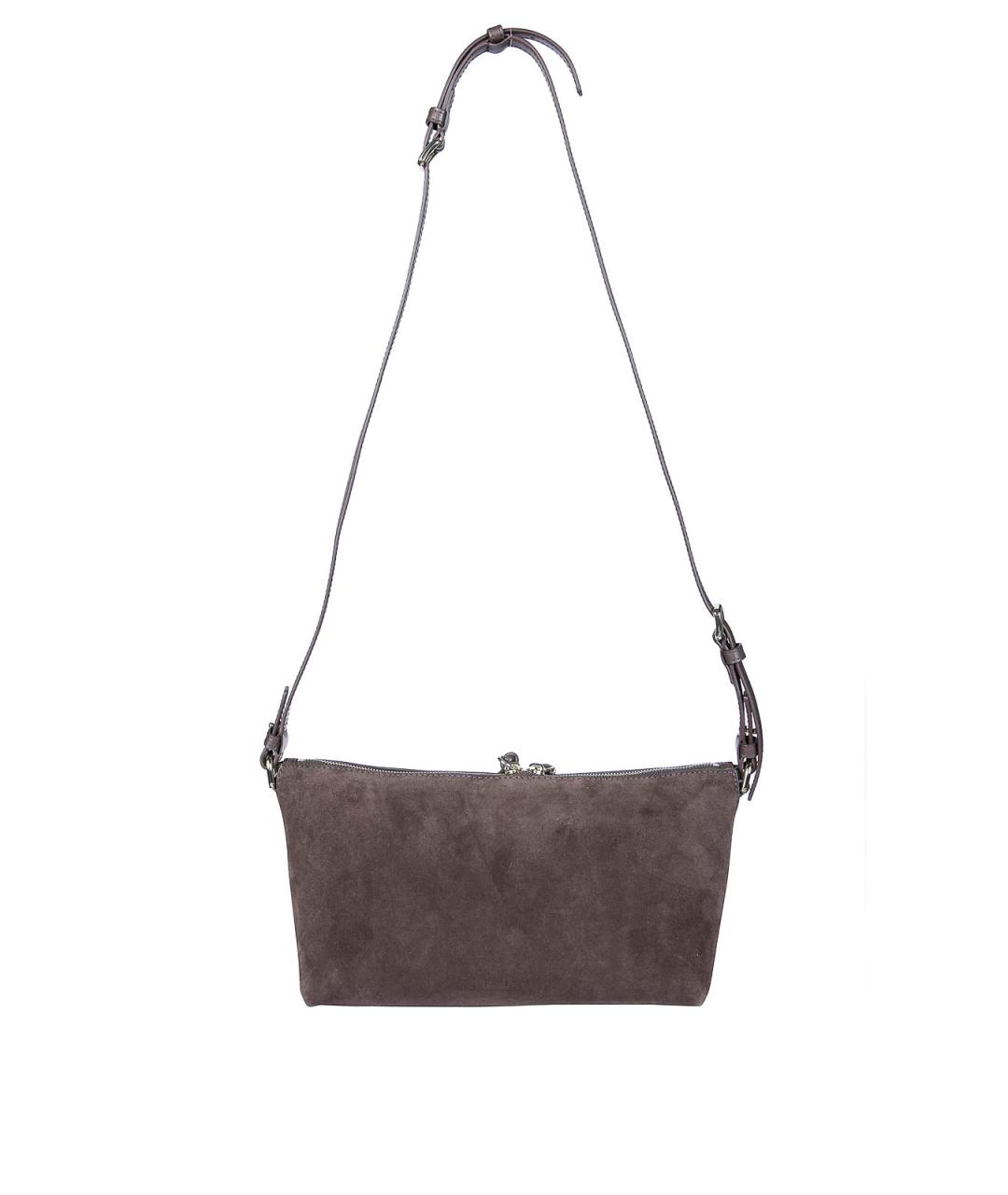 FURLA Коричневая тканевая сумка через плечо, фото 3
