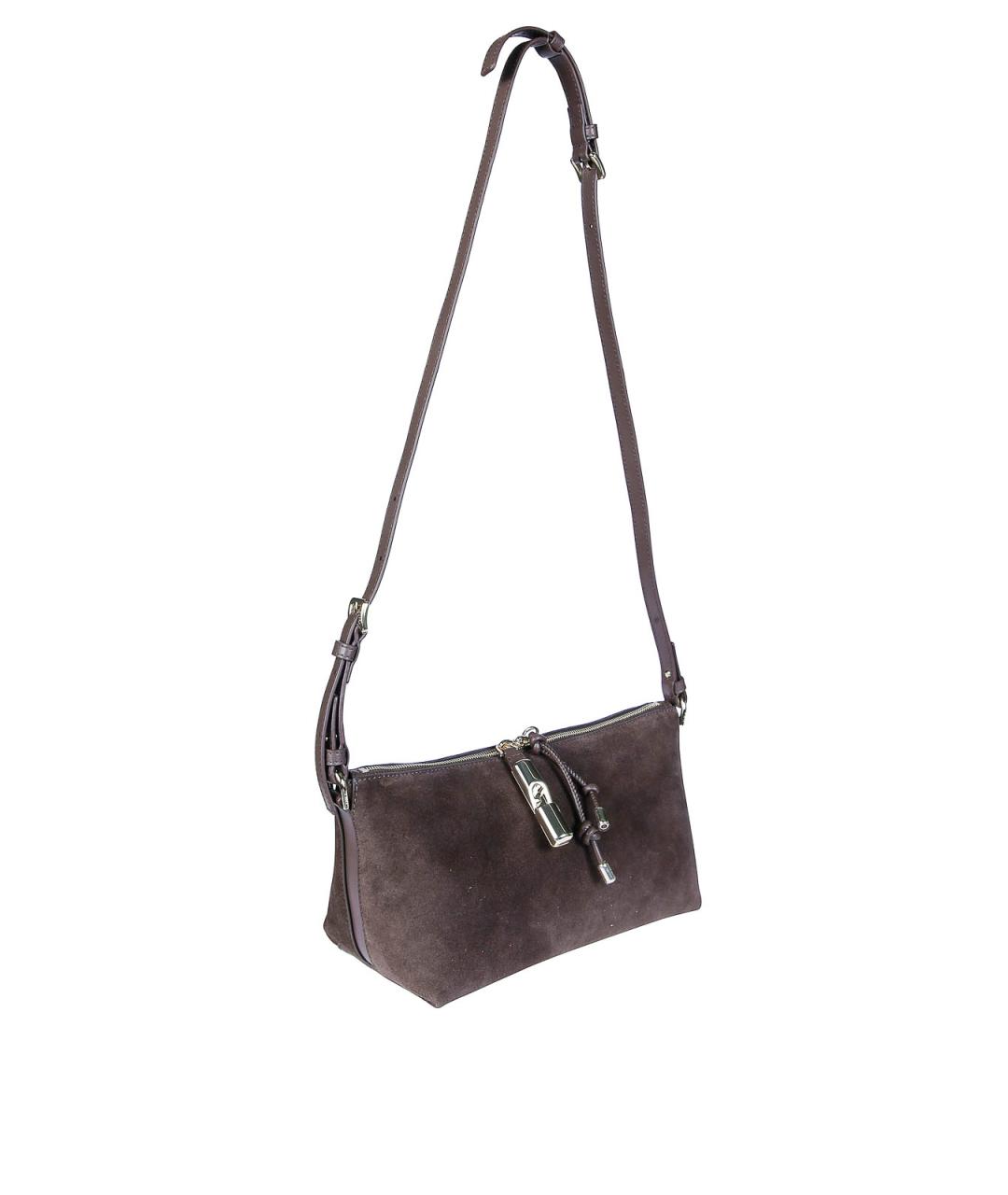 FURLA Коричневая тканевая сумка через плечо, фото 2