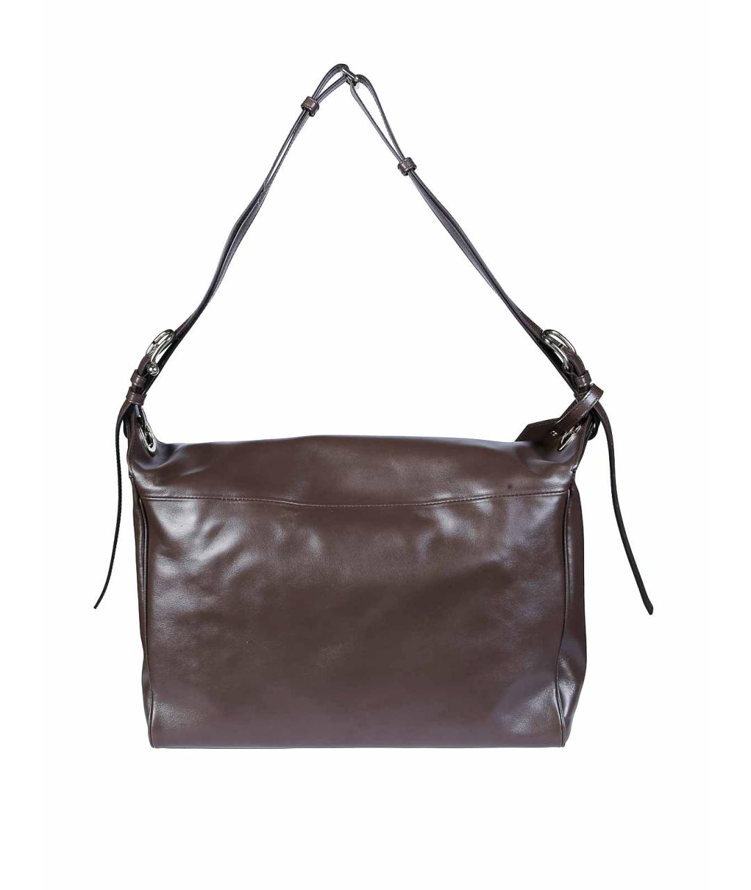 FURLA Коричневая кожаная сумка через плечо, фото 3