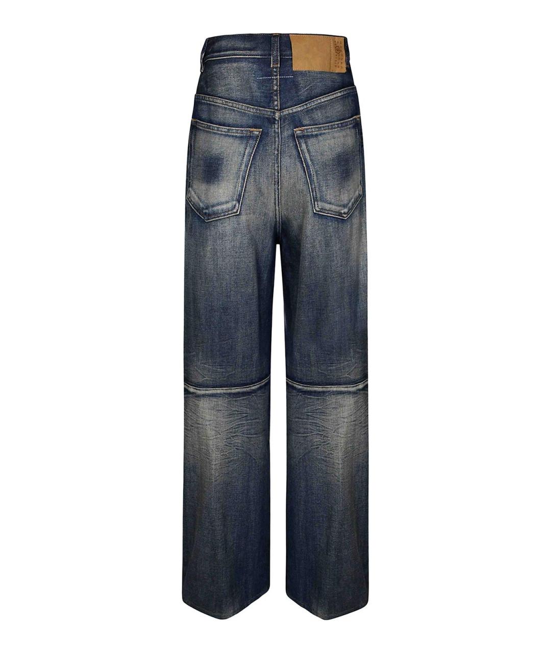 MM6 MAISON MARGIELA Синие прямые джинсы, фото 2