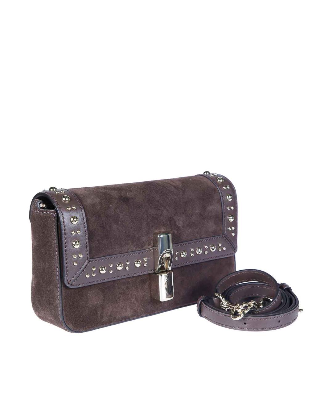 FURLA Коричневая замшевая сумка через плечо, фото 2