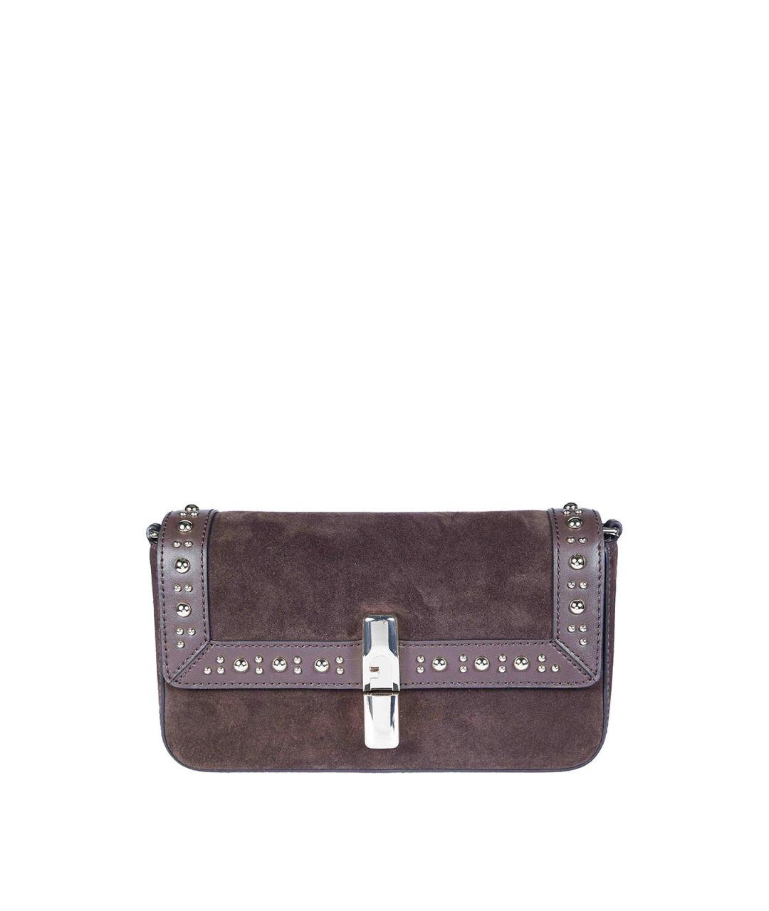 FURLA Коричневая замшевая сумка через плечо, фото 1
