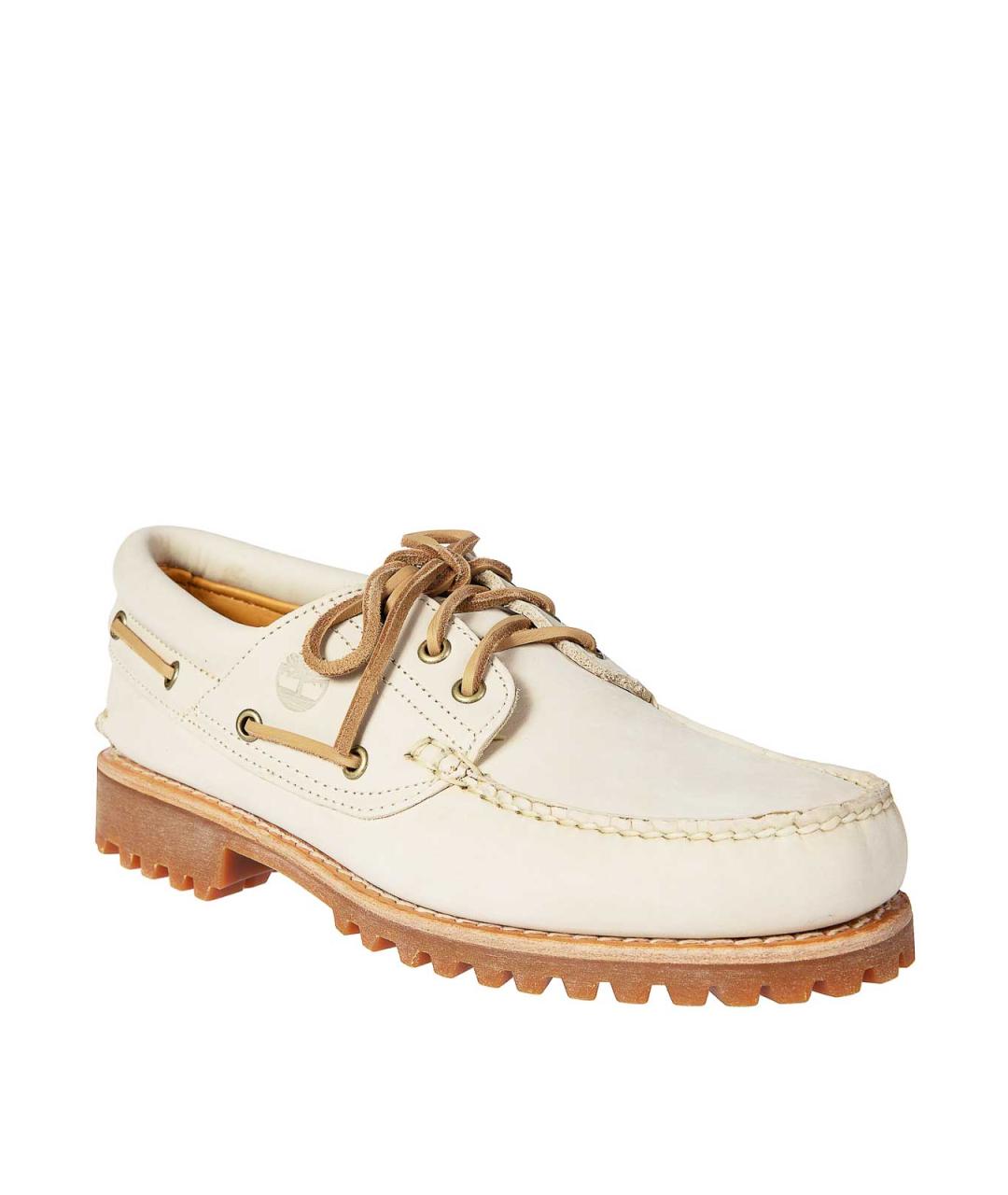 TIMBERLAND Бежевые кожаные низкие ботинки, фото 2