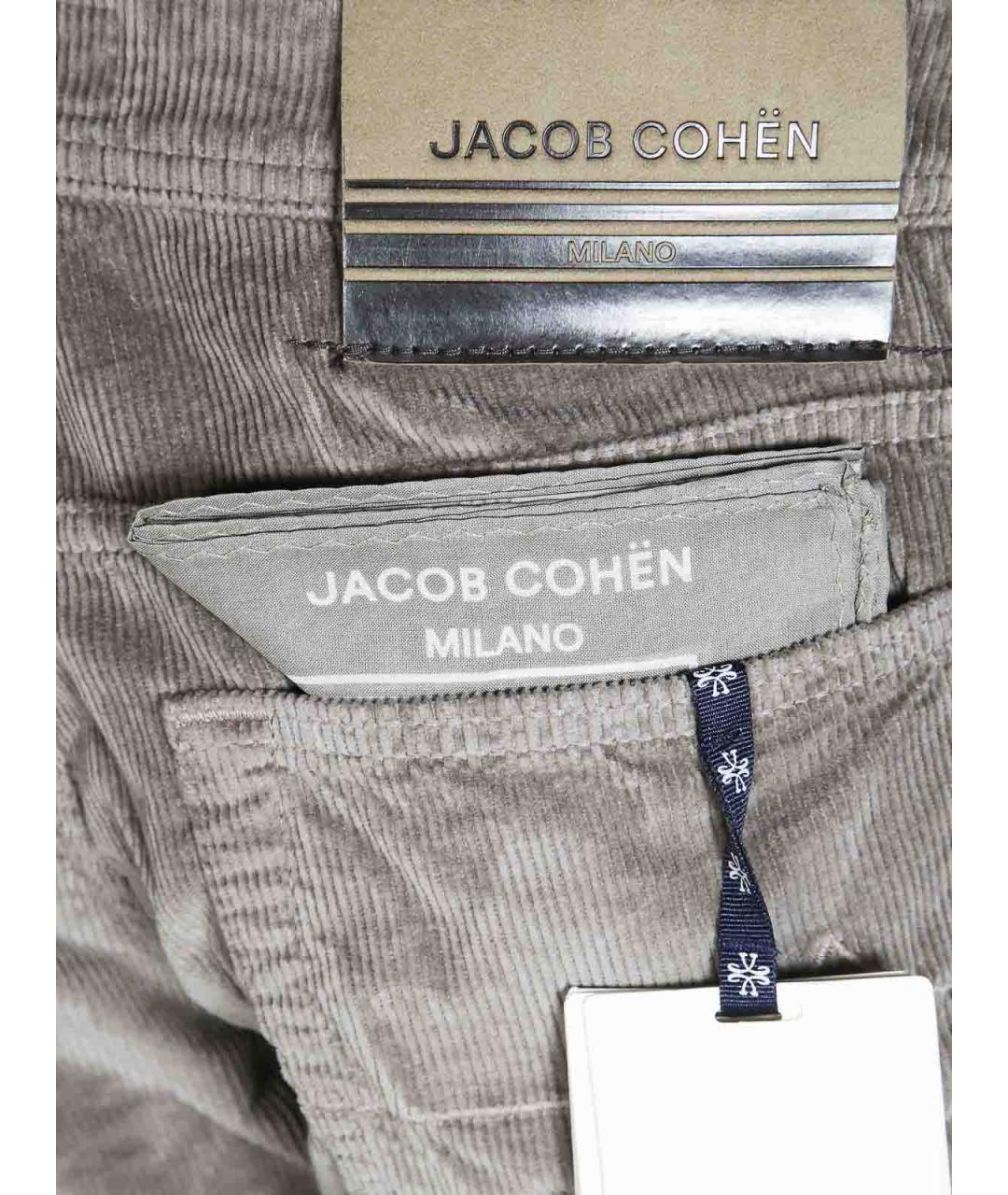 JACOB COHEN Серые хлопковые повседневные брюки, фото 3