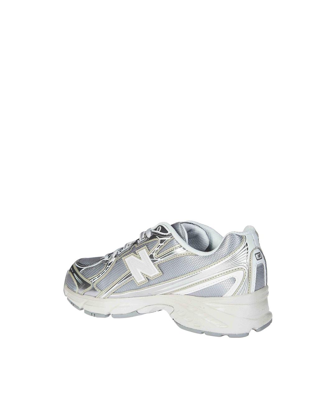 NEW BALANCE Серебряные текстильные кроссовки, фото 3