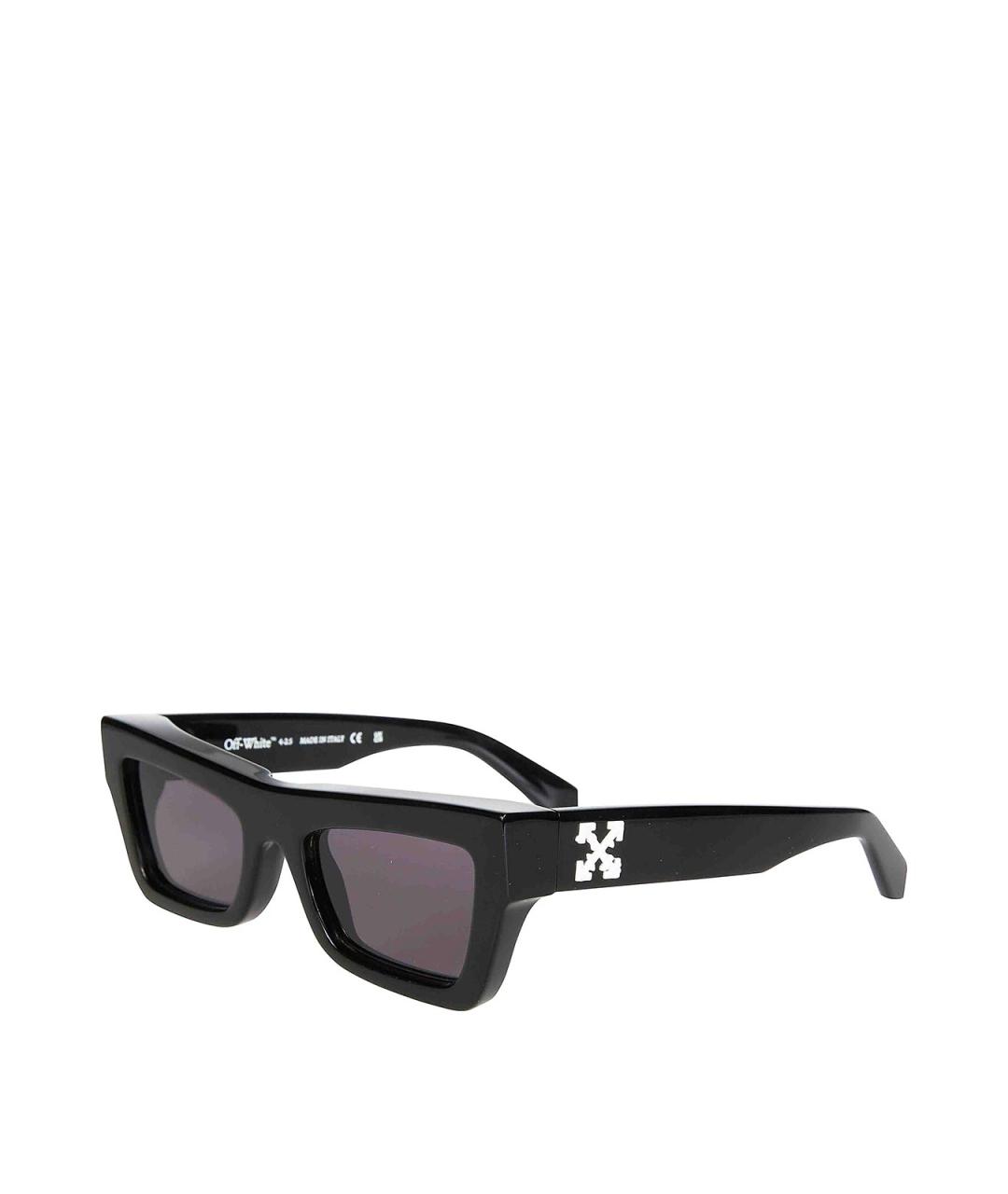 OFF-WHITE Черные пластиковые солнцезащитные очки, фото 2