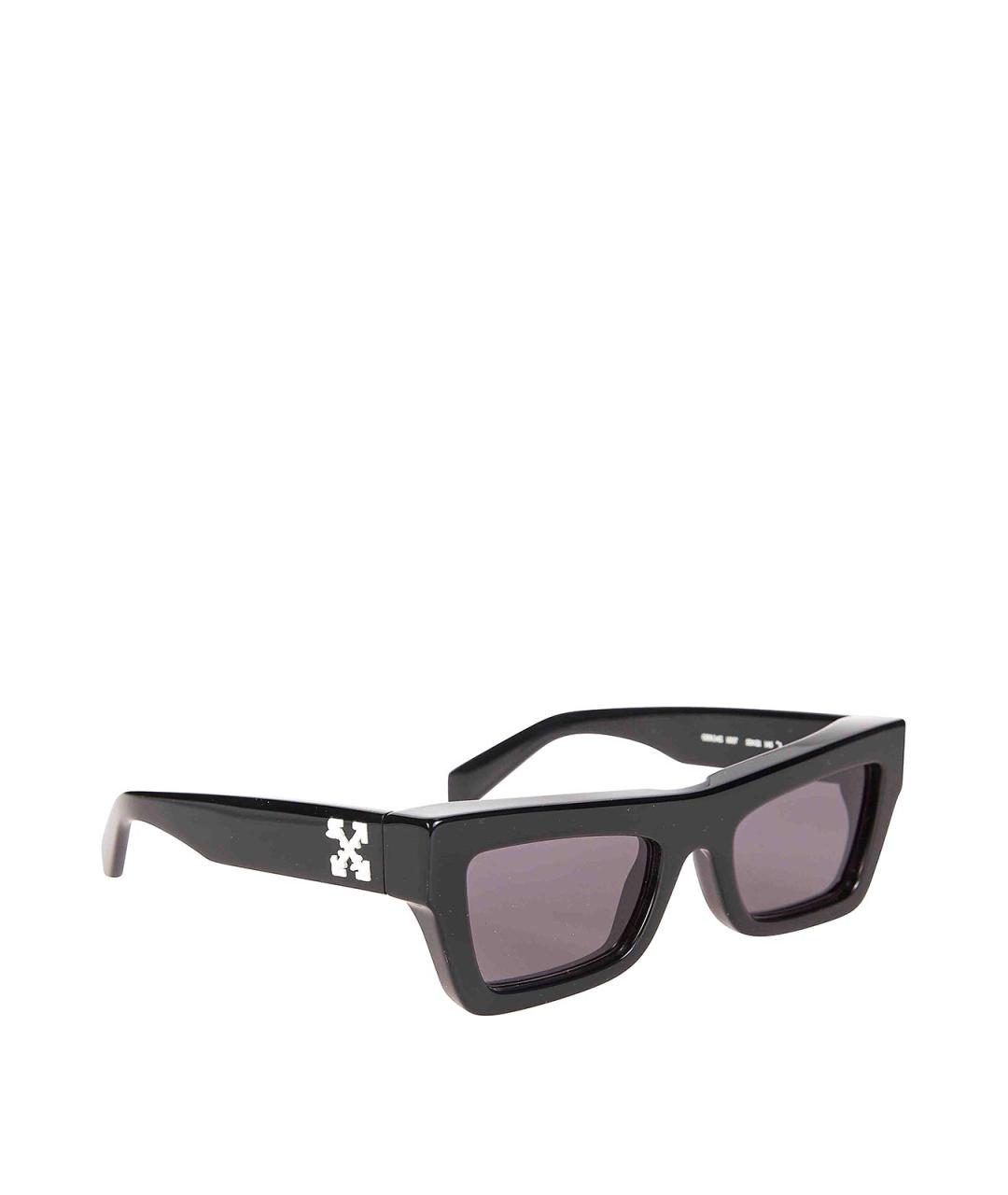 OFF-WHITE Черные пластиковые солнцезащитные очки, фото 3