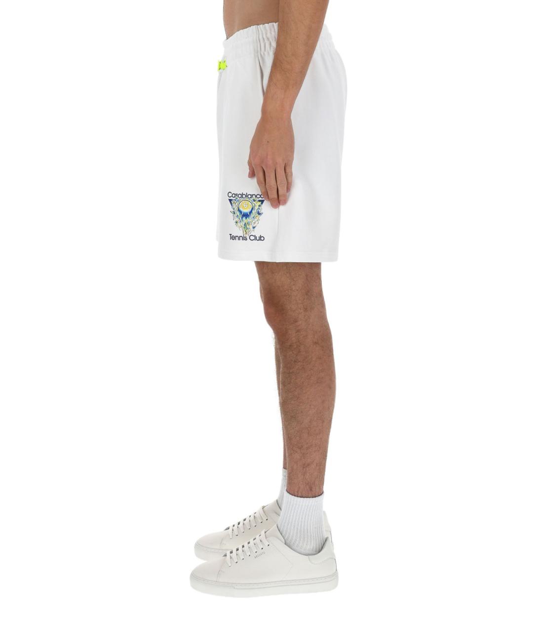 CASABLANCA Белые хлопковые шорты, фото 4