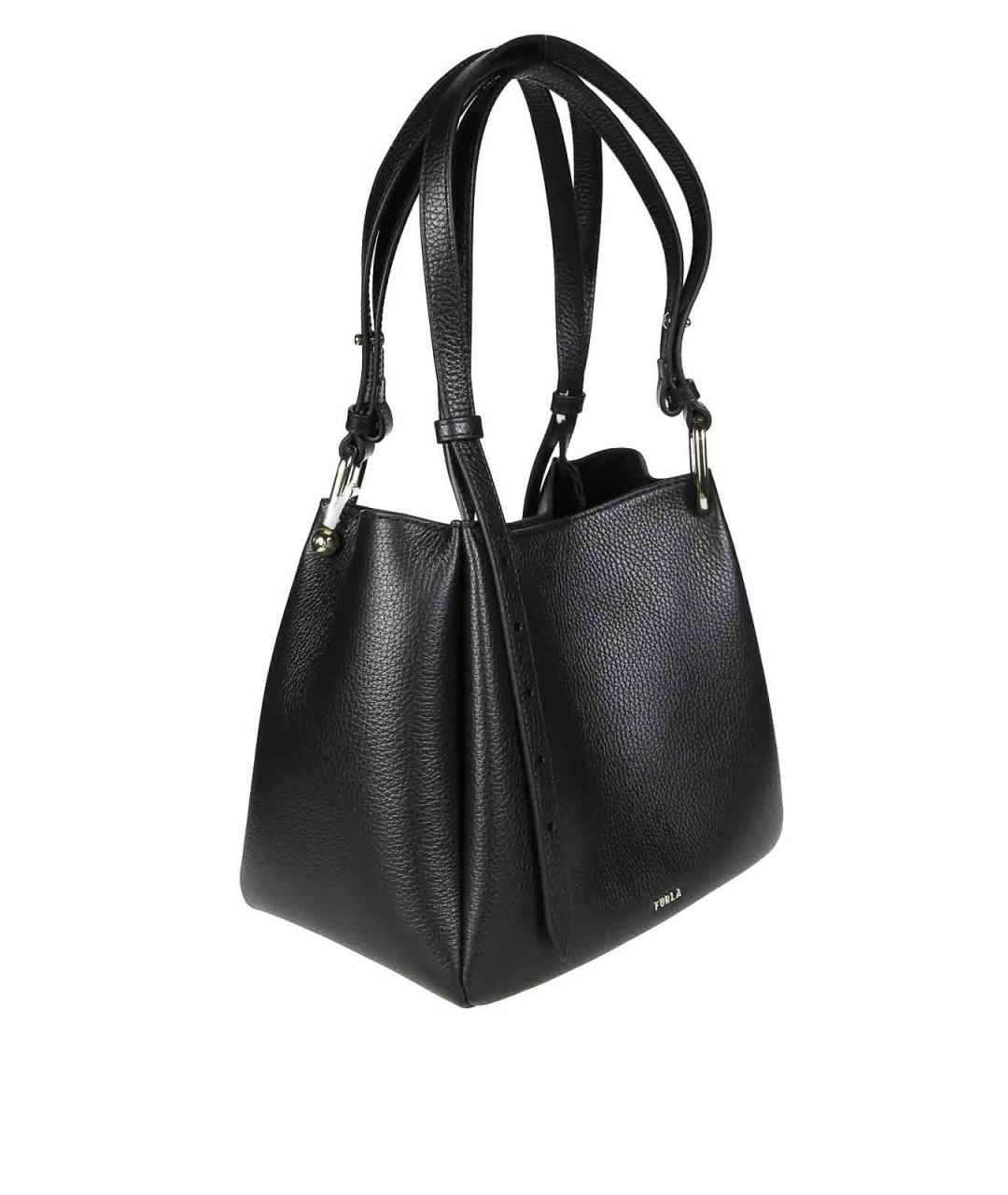 FURLA Черная кожаная сумка через плечо, фото 2