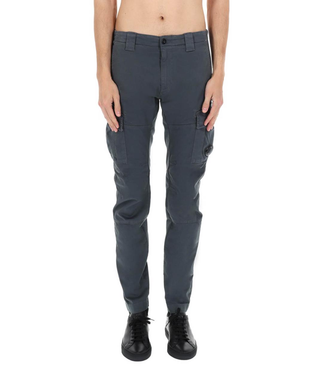CP COMPANY Серые хлопковые повседневные брюки, фото 6