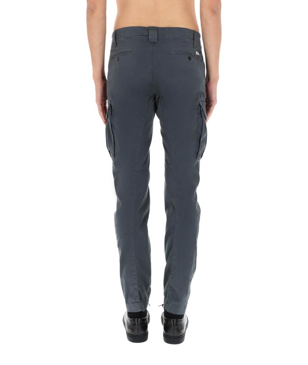 CP COMPANY Серые хлопковые повседневные брюки, фото 5